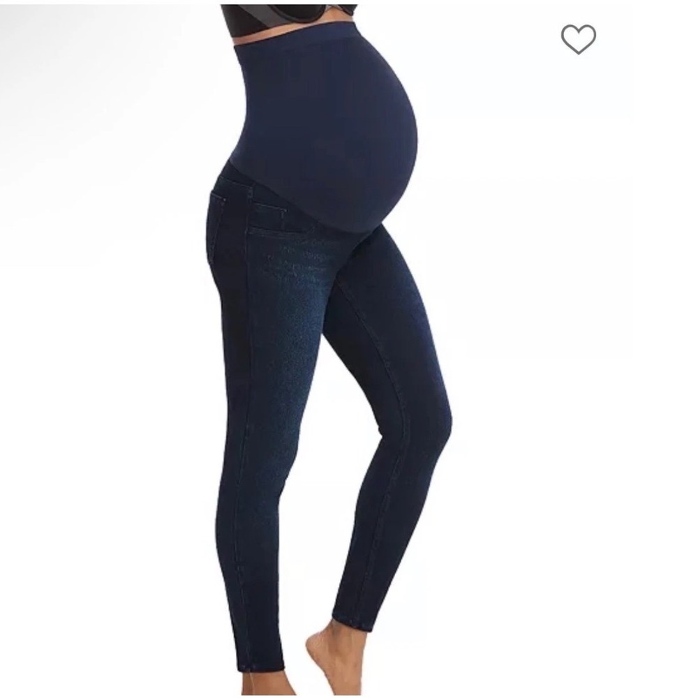 Spanx Leggings Womens XS Mama Ankle Jean-ish Twilight Rinse 20154R NEW
